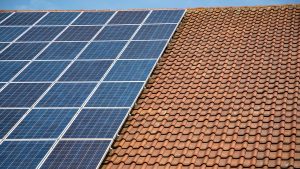 Home with Solar Panels installed